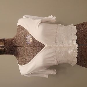 Urban Outfitters white cropped shirt
